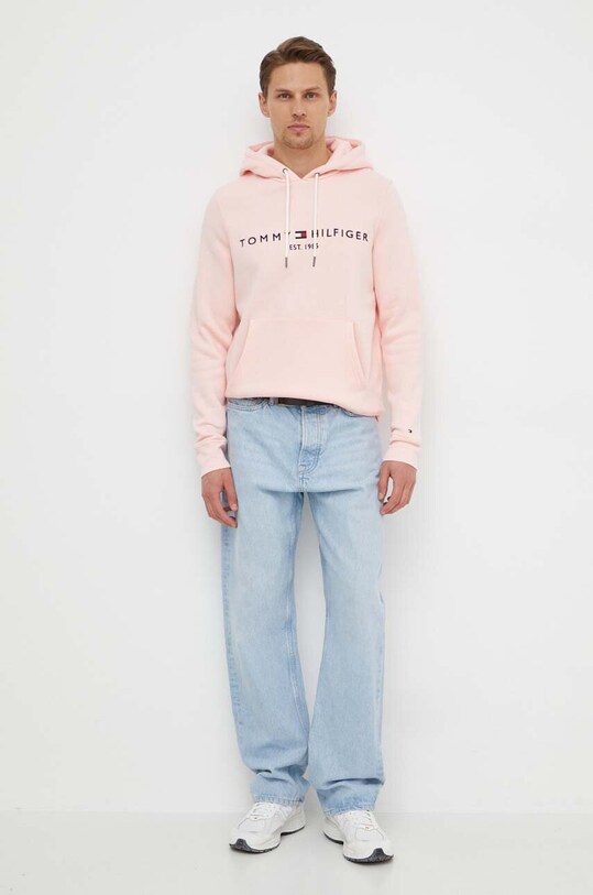 Tommy Hilfiger bluză MW0MW11599 roz SS25