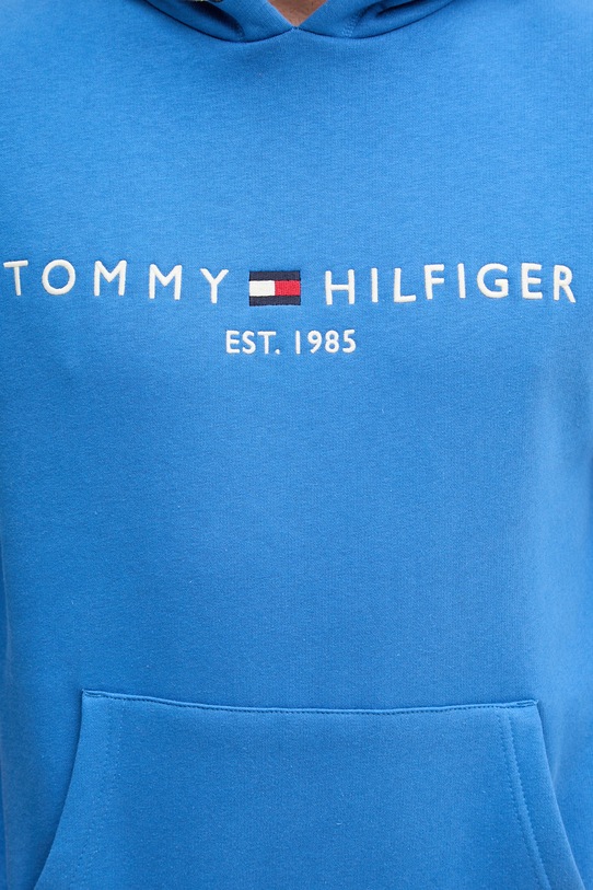 Tommy Hilfiger mikina s kapucňou pánska s bavlnou MW0MW11599 modrá