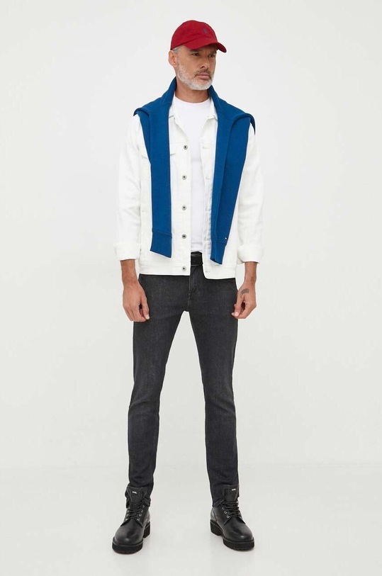 Tommy Hilfiger bluza MW0MW11599 niebieski SS25