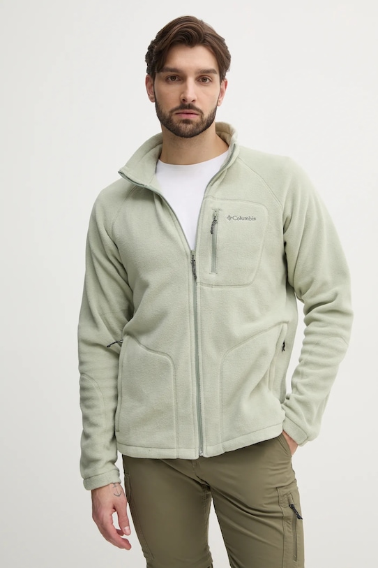 Спортивна кофта Columbia Fast Trek II без капюшона зелений 1420421