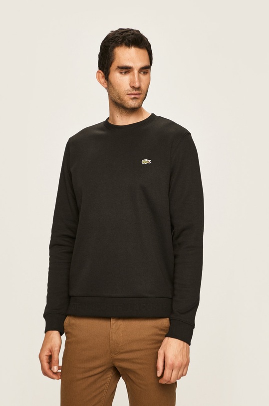 Lacoste - Mikina s elastanom čierna SH8577