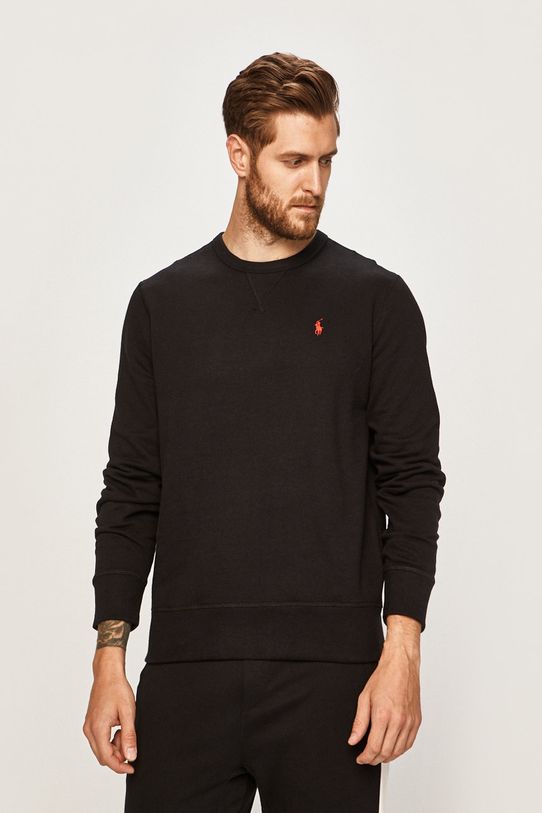 Polo Ralph Lauren - Mikina bez kapucne čierna 710766772001