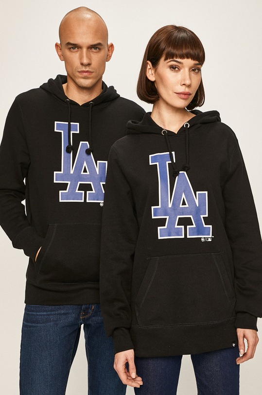 47 brand - Mikina s kapucňou čierna 353210