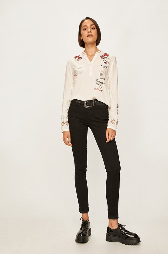 Desigual - Blúzka 19WWBW07 biela AW19