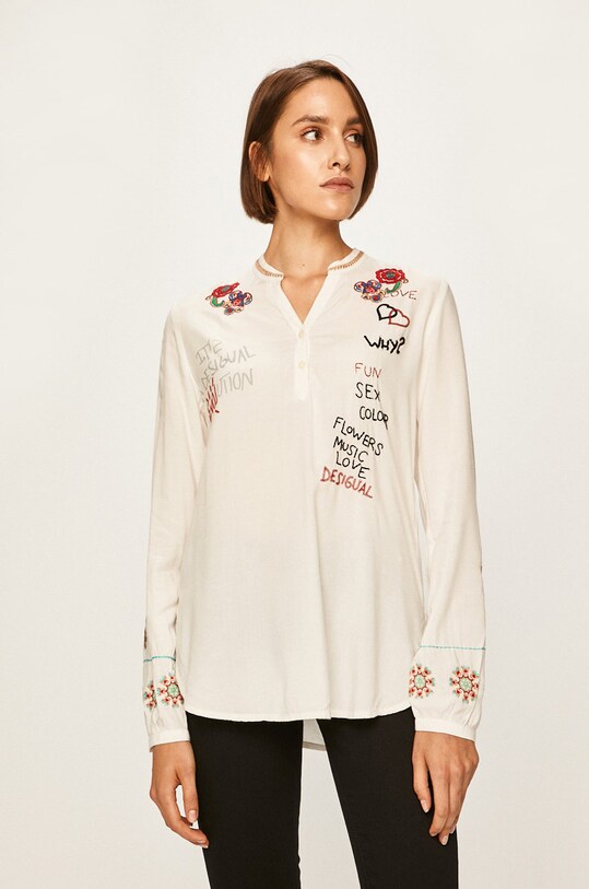 Desigual - Blúzka biela 19WWBW07