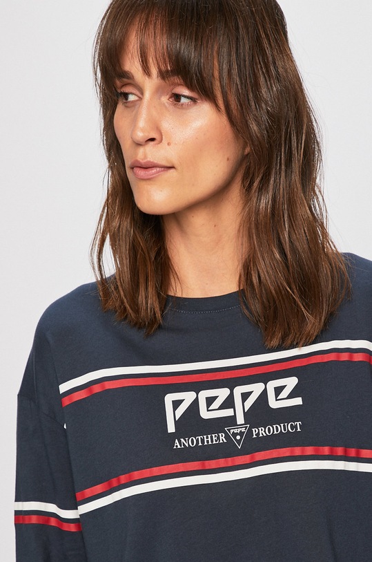 Pepe Jeans - Tričko s dlouhým rukávem námořnická modř PL504157