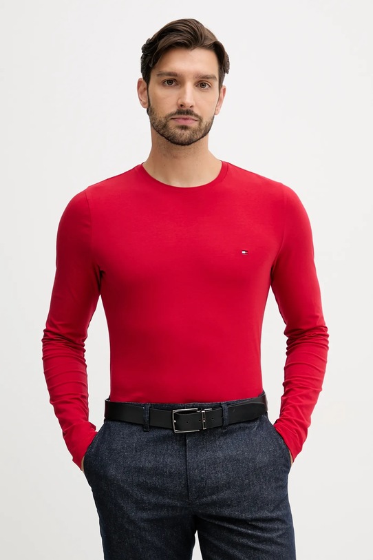 Tommy Hilfiger longsleeve czerwony MW0MW10804