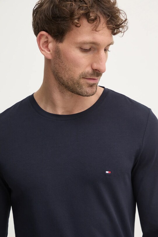 Tommy Hilfiger - Лонгслів темно-синій MW0MW10804