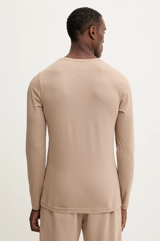 Odzież Tommy Hilfiger longsleeve MW0MW10804 brązowy