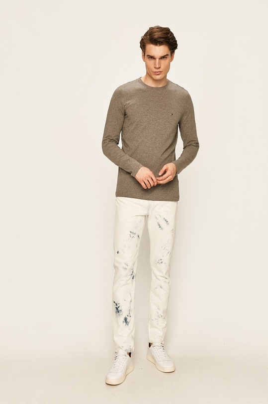 Tommy Hilfiger longsleeve MW0MW10804 gri AW24