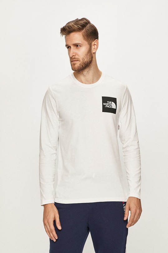 The North Face - Longsleeve biały T937FTFN4