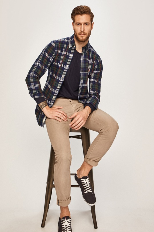 Polo Ralph Lauren - Longsleeve 710671468024 710671468024 granatowy AW19