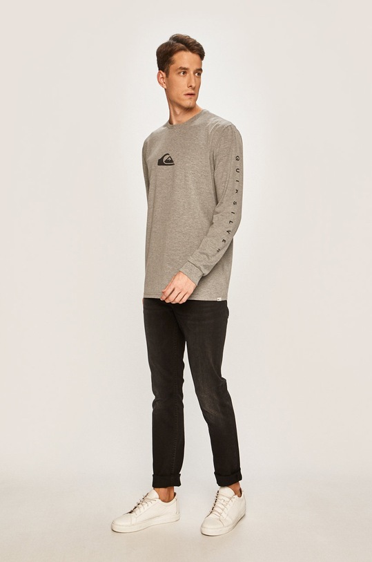 Quiksilver - Pánske tričko s dlhým rukávom EQYZT05455 sivá AW19