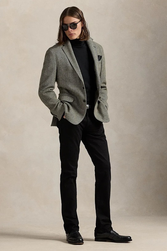 Oblečenie Polo Ralph Lauren - Pánske tričko s dlhým rukávom 710760126001 čierna