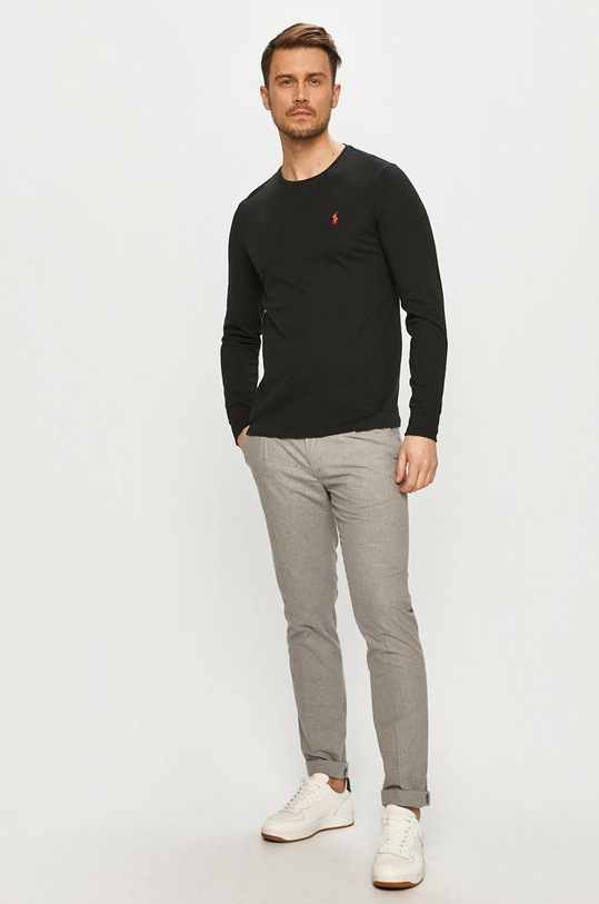 Polo Ralph Lauren - Longsleeve 710671468001 710671468001 czarny AW19