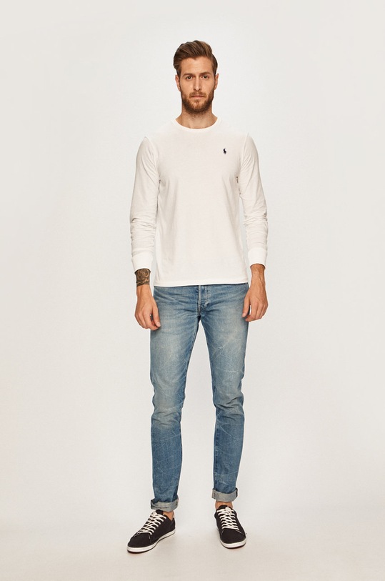 Polo Ralph Lauren - Longsleeve 710671468004 710671468004 biały AW19
