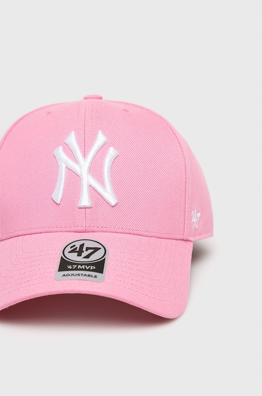 Doplňky 47brand - Čepice MLB New York Yankees B.MVPSP17WBP.RS růžová