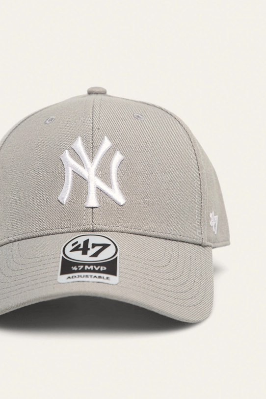 47 brand - Czapka MLB New York Yankees B.MVP17WBV.GYC szary AW19