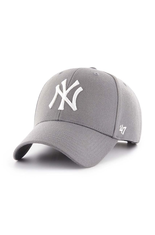Καπέλο με γείσο 47 brand NHL Pittsburgh Penguins MLB New York Yankees με μείγμα μαλλιού γκρί B.MVPSP17WBP.DY