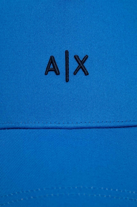 Armani Exchange czapka z daszkiem bawełniana 954112.CC571 niebieski AA00