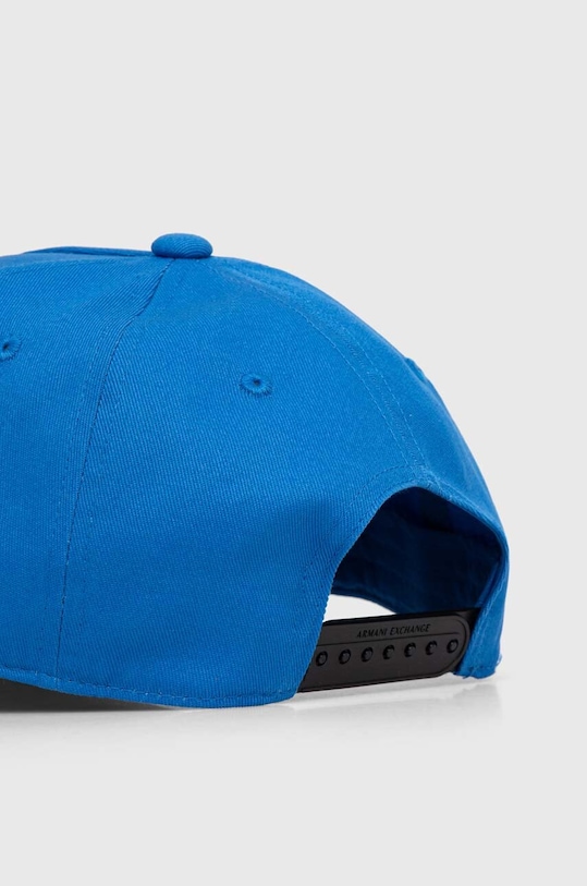Akcesoria Armani Exchange czapka z daszkiem bawełniana 954112.CC571 niebieski