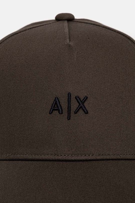 Armani Exchange czapka z daszkiem bawełniana 954112.CC571 zielony AA00