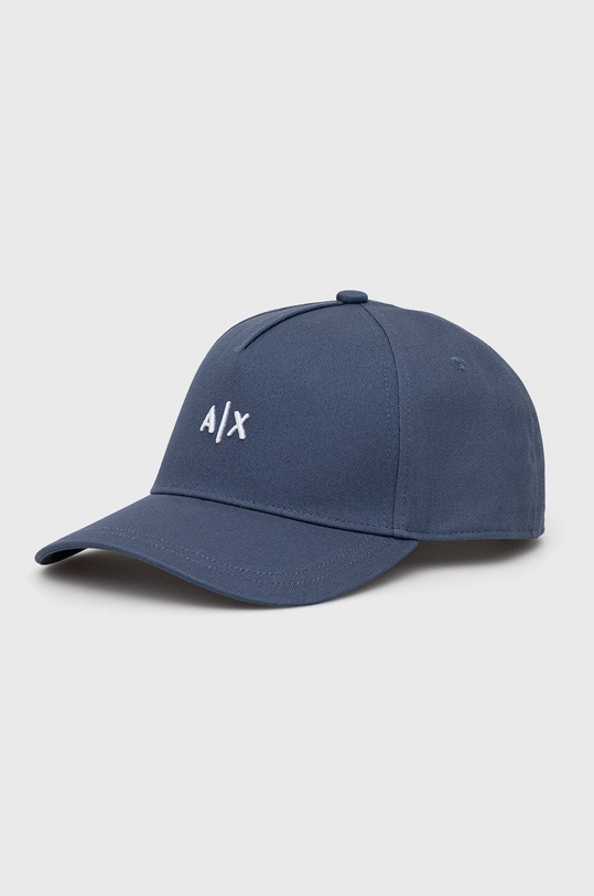 Armani Exchange czapka aplikacja niebieski 954112.CC571