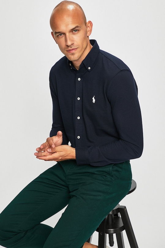 Polo Ralph Lauren - Košeľa 710654408016 tmavomodrá