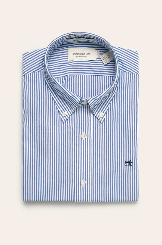 Scotch & Soda - Košeľa jednofarebný modrá 153655