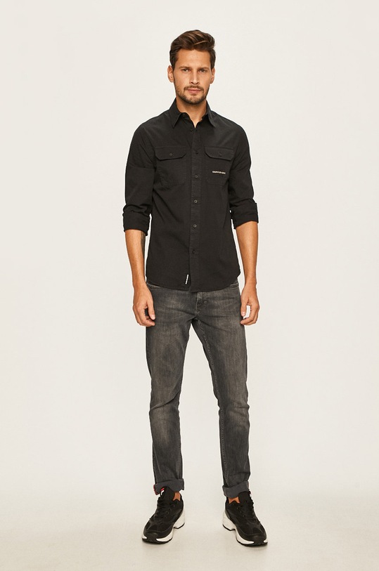 Îmbrăcăminte Calvin Klein Jeans - Camasa J30J313140 negru