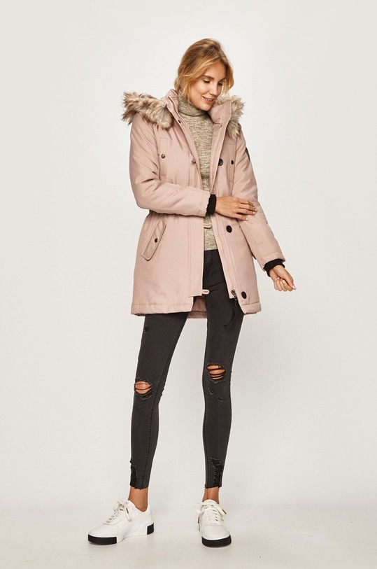 Only - Kurtka 15181307 różowy AW19