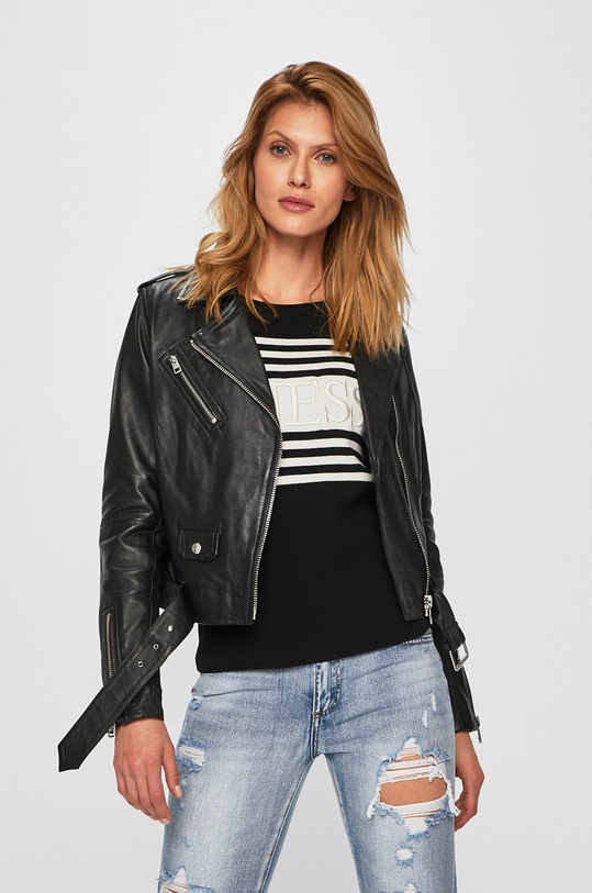 Calvin Klein Jeans - Geaca de piele negru J20J211544