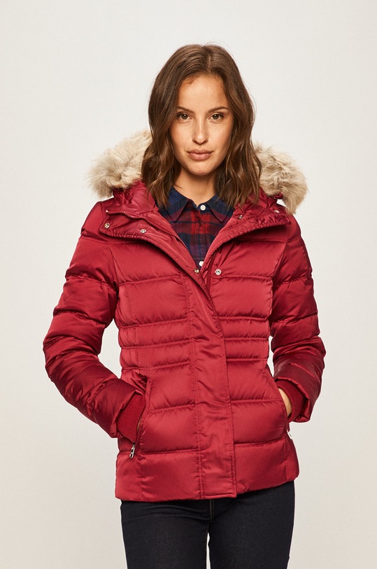 Calvin Klein Jeans - Bunda přechodné burgundské J20J211541