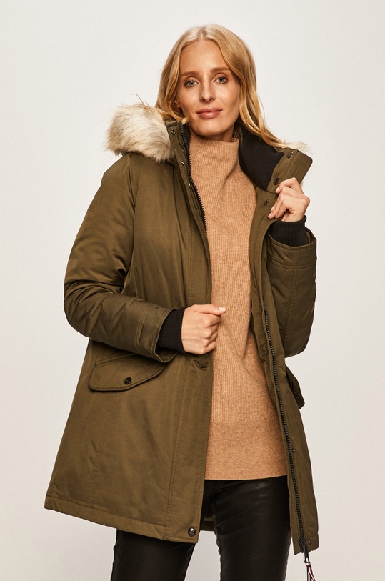 Tommy Hilfiger - Geaca cu captuseala verde WW0WW25750