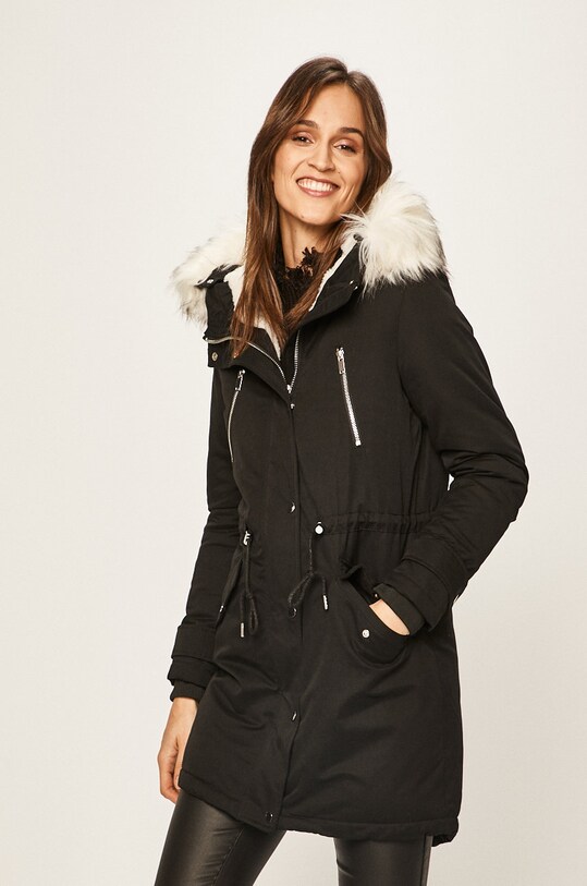 Tally Weijl - Parka s podšívkou černá SCOPEFESTY