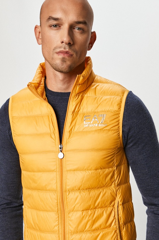 EA7 Emporio Armani bezrękawnik puchowy bez kaptura żółty PN29Z.8NPQ01