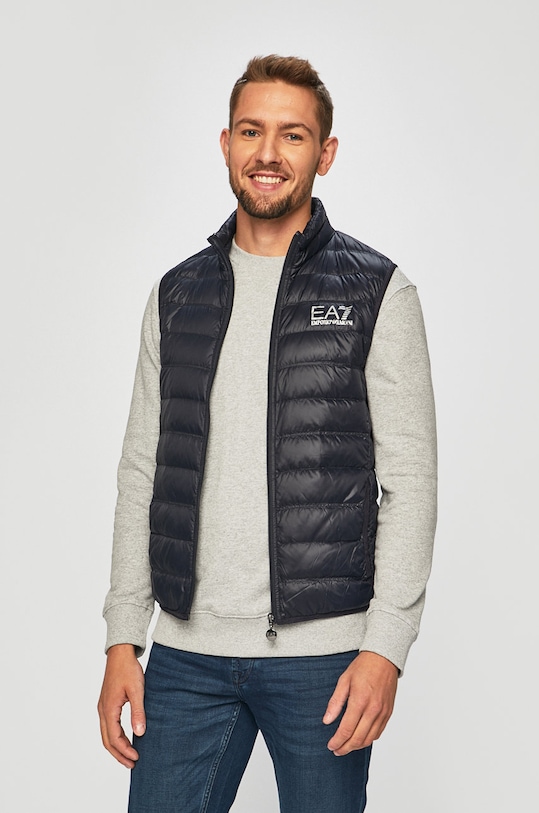 EA7 Emporio Armani bezrękawnik puchowy bez kaptura granatowy PN29Z.8NPQ01