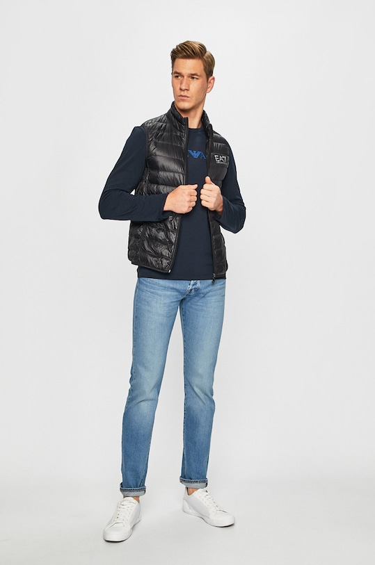 EA7 Emporio Armani bezrękawnik puchowy PN29Z.8NPQ01 czarny AA00