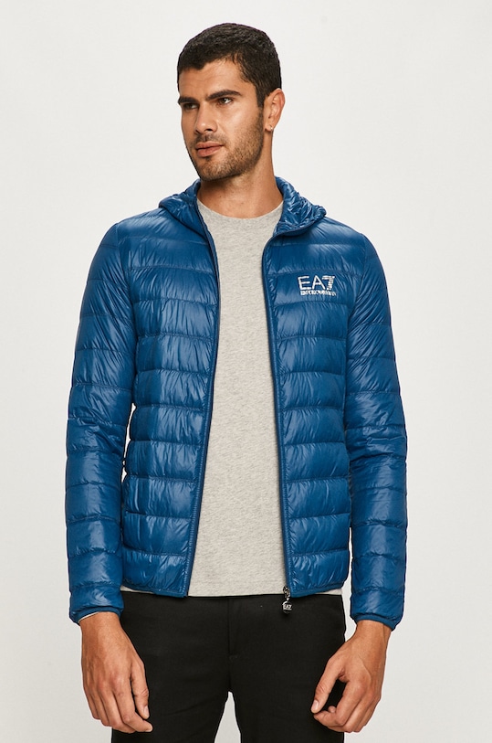 Páperová bunda EA7 Emporio Armani zateplené modrá PN29Z.8NPB02