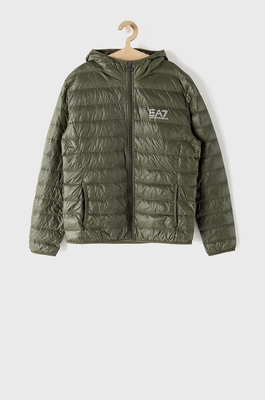 Пуховая куртка EA7 Emporio Armani с капюшоном зелёный PN29Z.8NPB02