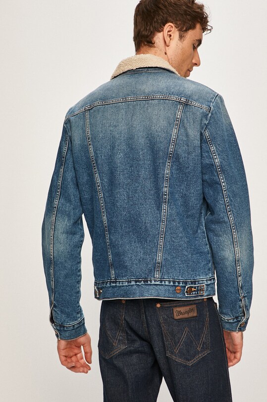 Îmbrăcăminte Wrangler geacă din denim W4MSUG10K albastru