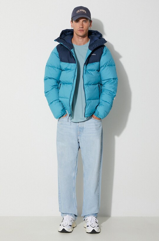 Columbia jacket Iceline 1864272 turquoise AW23