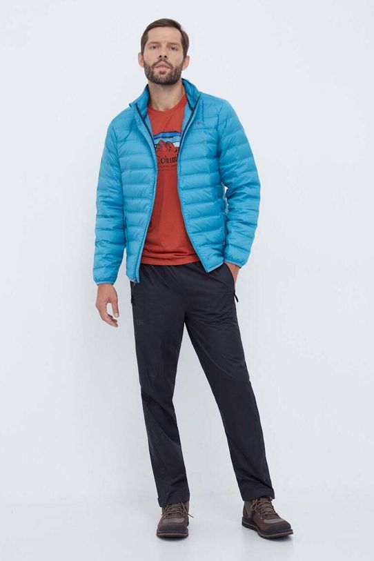 Columbia kurtka sportowa puchowa Lake 1864582 turkusowy AW23