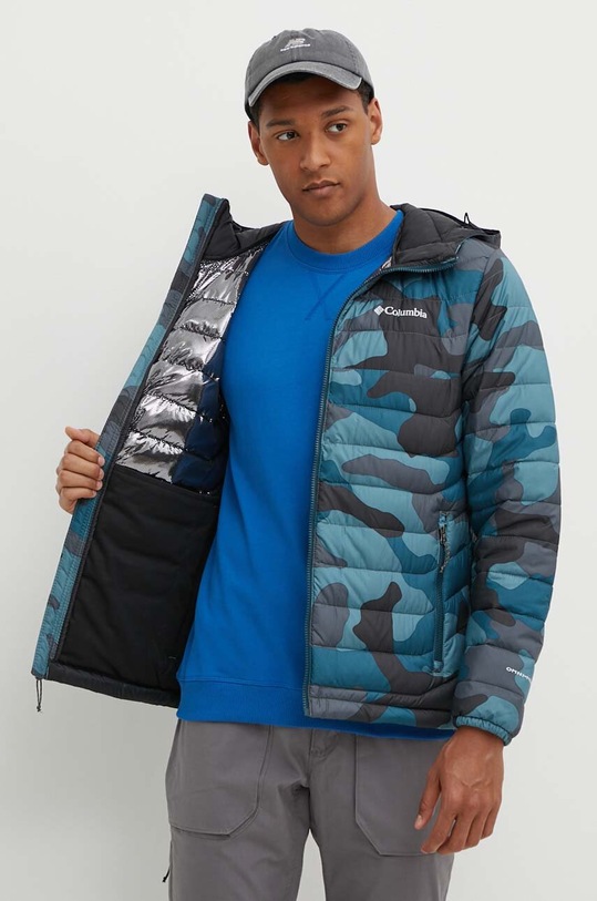 Columbia kurtka sportowa Powder Lite Hooded Jkt 1693931 niebieski
