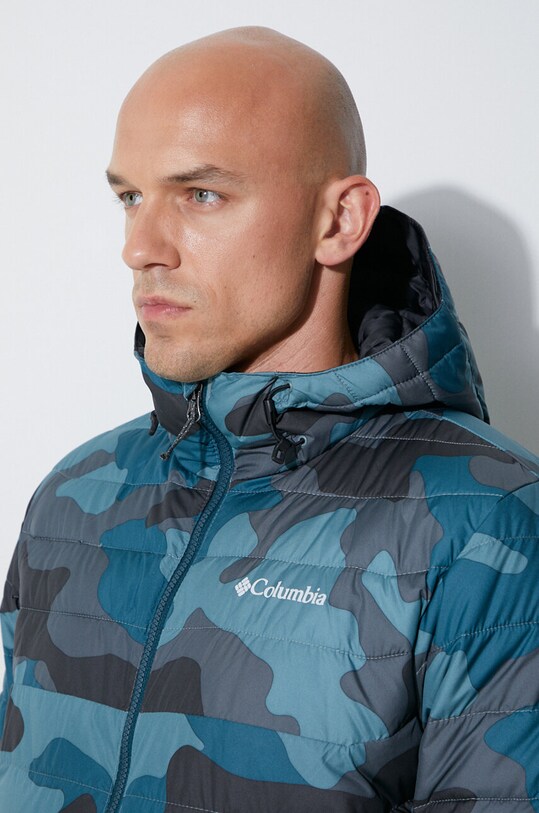 Sportovní bunda Columbia Powder Lite Hooded Jkt 1693931 modrá