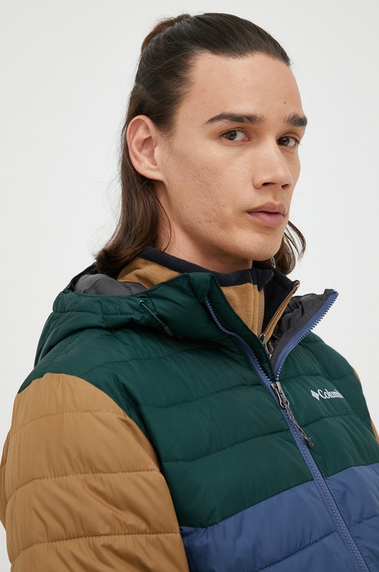 Columbia geacă sport Powder Lite Hooded Jkt albastru 1693931