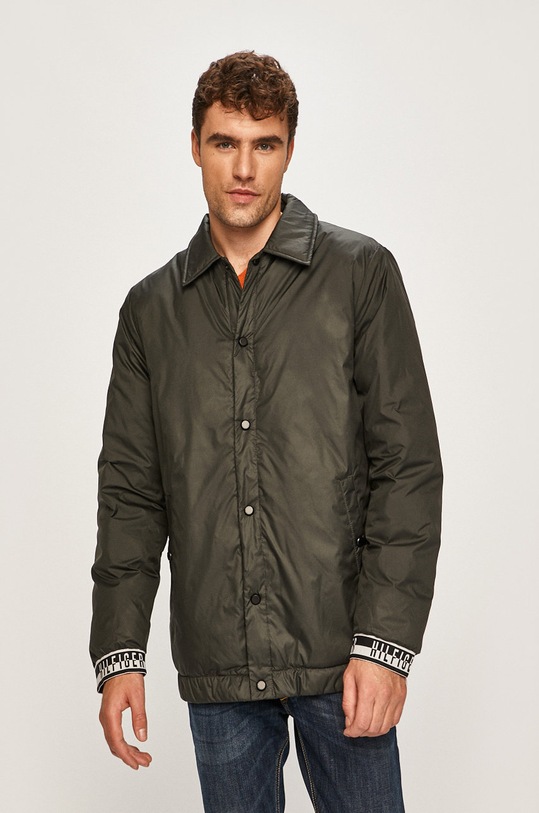 Tommy Hilfiger Bunda jemné zateplenie sivá MW0MW08949