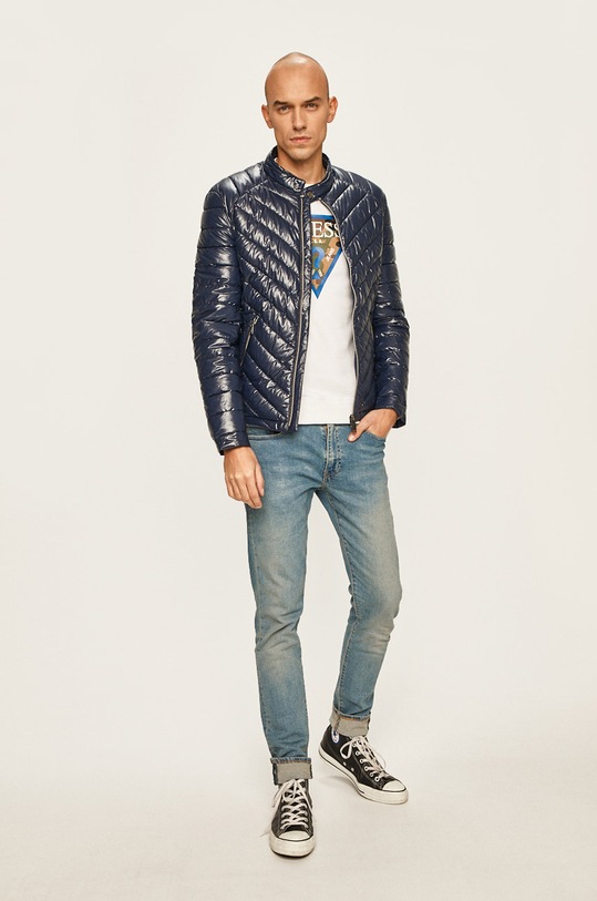 Guess Jeans - Bunda M94L05.WC270 tmavomodrá AW19