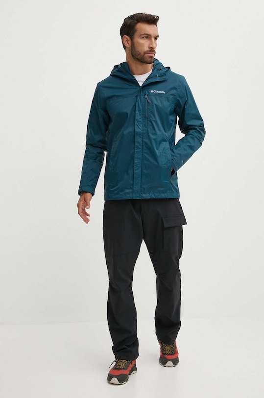 Columbia kurtka outdoorowa Pouring Adventure II 1760061 turkusowy SS24