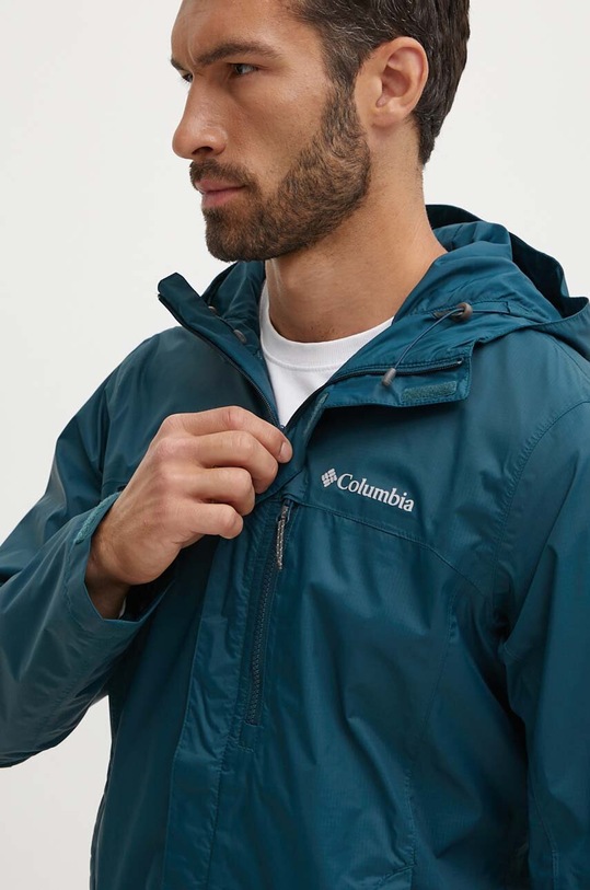 Columbia kurtka outdoorowa Pouring Adventure II turkusowy 1760061
